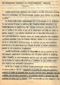 Los republicanos españoles y el acuerdo Roosevelt-Churchill | Biblioteca Virtual Miguel de Cervantes