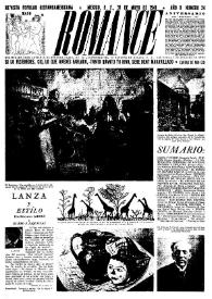 Romance : Revista Popular Hispanoamericana. Año II, núm. 24, 31 de mayo de 1941 | Biblioteca Virtual Miguel de Cervantes