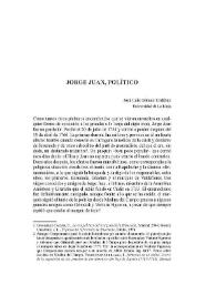 Jorge Juan, político / José Luis Gómez Urdáñez | Biblioteca Virtual Miguel de Cervantes