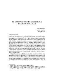 De observadores de estrellas a Quijotes de la mar / José Luis Peset | Biblioteca Virtual Miguel de Cervantes