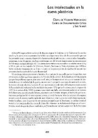 Los intelectuales en la cueva platónica / César de Vicente Hernando | Biblioteca Virtual Miguel de Cervantes