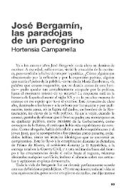 José Bergamín, las paradojas de un peregrino / Hortensia Campanella | Biblioteca Virtual Miguel de Cervantes