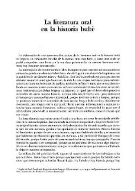 La literatura oral en la historia bubi / Justo Bolekia Boleká | Biblioteca Virtual Miguel de Cervantes
