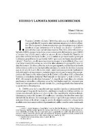 Hierro y Laporta sobre los derechos / Manuel Atienza | Biblioteca Virtual Miguel de Cervantes