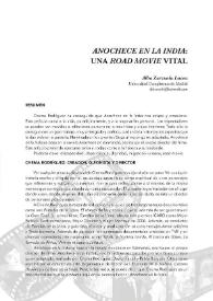 "Anochece en la India": una road movie vital / Alba Zarzuela Lucea | Biblioteca Virtual Miguel de Cervantes