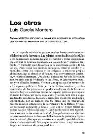 Los otros / Luis García Montero | Biblioteca Virtual Miguel de Cervantes