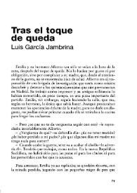 Tras el toque de queda / Luis García Jambrina | Biblioteca Virtual Miguel de Cervantes