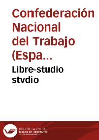 Libre-studio stvdio | Biblioteca Virtual Miguel de Cervantes
