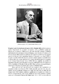 Francisco Ayala García-Duarte (Granada, 1906 - Madrid, 2009) [Semblanza] / Manuel Gómez Ros | Biblioteca Virtual Miguel de Cervantes