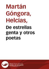 De estrellas genta y otros poetas | Biblioteca Virtual Miguel de Cervantes