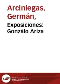 Exposiciones: Gonzálo Ariza | Biblioteca Virtual Miguel de Cervantes