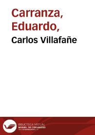Carlos Villafañe | Biblioteca Virtual Miguel de Cervantes