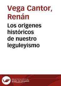 Los orígenes históricos de nuestro leguleyismo | Biblioteca Virtual Miguel de Cervantes