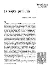 La mágica gravitación / Félix Gabriel Flores | Biblioteca Virtual Miguel de Cervantes