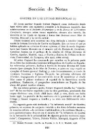 Goethe en las letras españolas / Ildefonso Manuel Gil | Biblioteca Virtual Miguel de Cervantes