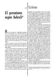 El peronismo según Sebreli / Javier Franzé | Biblioteca Virtual Miguel de Cervantes