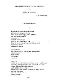Una confidencia y una incisión / por Alberto Porlan | Biblioteca Virtual Miguel de Cervantes