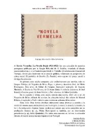 More information A Novela Vermelha [La Novela Roja] (1921-1922) [Semblanza] / António Baião