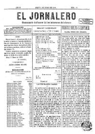 El Jornalero : semanario defensor de los intereses del obrero (Alcoy). Año 2, núm. 16, 4 de enero de 1890 | Biblioteca Virtual Miguel de Cervantes