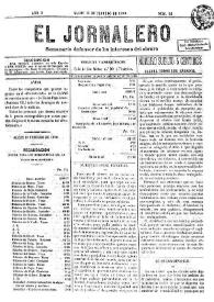 El Jornalero : semanario defensor de los intereses del obrero (Alcoy). Año 2, núm. 22, 15 de febrero de 1890 | Biblioteca Virtual Miguel de Cervantes