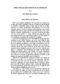Tres paisajes históricos en claroscuro / por Luis Díez del Corral | Biblioteca Virtual Miguel de Cervantes