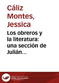 Los obreros y la literatura: una sección de Julián Zugazagoitia para "La Gaceta Literaria" / Jessica Cáliz Montes | Biblioteca Virtual Miguel de Cervantes