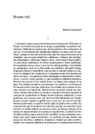 Borges oral / Marietta Gargatagli | Biblioteca Virtual Miguel de Cervantes