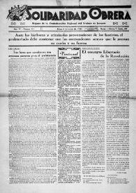 Solidaridad Obrera : Órgano y Portavoz de la Confederación Regional del Trabajo de Levante. Núm. 121, 5 de junio de 1936 | Biblioteca Virtual Miguel de Cervantes