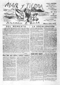 Mar y Tierra : Semanario de Lucha. Núm. 9, 29 de mayo de 1937 | Biblioteca Virtual Miguel de Cervantes