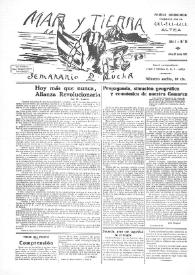Mar y Tierra : Semanario de Lucha. Núm. 10, 27 de junio de 1937 | Biblioteca Virtual Miguel de Cervantes