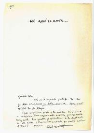 Carta de Rafael Alberti a Camilo José Cela [1965]
 | Biblioteca Virtual Miguel de Cervantes