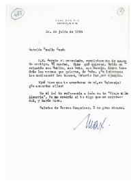 Carta de Max Aub a Camilo José Cela. México, 10 de julio de 1958 | Biblioteca Virtual Miguel de Cervantes