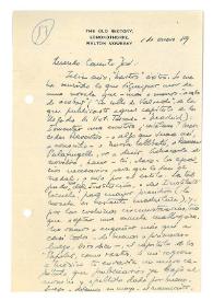 Más información sobre Carta de Max Aub a Camilo José Cela. Melton Mowbray, 1 de enero de 1959