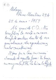 Carta de Jorge Guillén a Camilo José Cela. Málaga, 25 de enero de 1969
 | Biblioteca Virtual Miguel de Cervantes