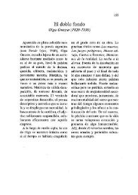 Cuadernos hispanoamericanos, núm. 594 (diciembre 1999). El doble fondo: "Olga Orozco (1920-1999)"  | Biblioteca Virtual Miguel de Cervantes