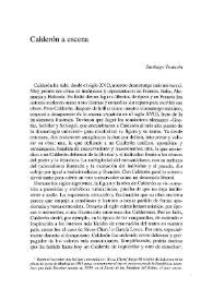 Calderón a escena / Santiago Trancón | Biblioteca Virtual Miguel de Cervantes