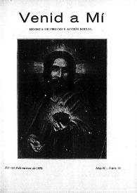Venid a Mí : revista de piedad y acción social. Núm. 44, 8 de marzo de 1920 | Biblioteca Virtual Miguel de Cervantes