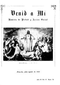 Venid a Mí : revista de piedad y acción social. Núm. 75, julio-agosto de 1922 | Biblioteca Virtual Miguel de Cervantes