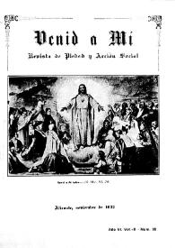 Venid a Mí : revista de piedad y acción social. Núm. 78, noviembre de 1922 | Biblioteca Virtual Miguel de Cervantes