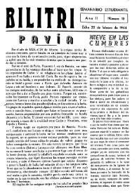 Bilitri : Semanario Estudiantil. Núm. 13, 28 de febrero de 1944 | Biblioteca Virtual Miguel de Cervantes