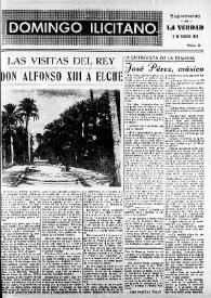 Domingo Ilicitano: suplemento de "La Verdad". Núm. 3, 5 de octubre de 1958 | Biblioteca Virtual Miguel de Cervantes