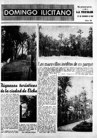 Domingo Ilicitano: suplemento de "La Verdad". Núm. 10, 23 de noviembre de 1958 | Biblioteca Virtual Miguel de Cervantes