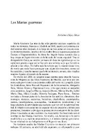 Las Marías guerreras / Jerónimo López Mozo | Biblioteca Virtual Miguel de Cervantes
