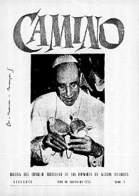 Camino: Boletín del Consejo Diocesano de los Hombres de Acción Católica. Núm. 3, marzo de 1955 | Biblioteca Virtual Miguel de Cervantes