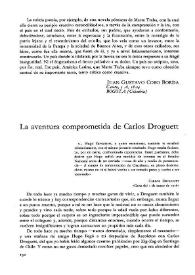 La aventura comprometida de Carlos Droguett / Juan Quintana | Biblioteca Virtual Miguel de Cervantes