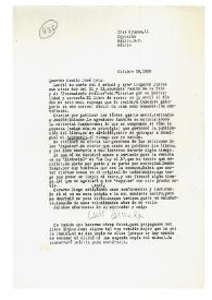 Carta de Luis Cernuda a Camilo José Cela. México, 29 de octubre de 1958
 | Biblioteca Virtual Miguel de Cervantes