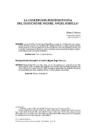 La concepción postpositivista del Derecho de Miguel Ángel Rodilla
 /  Manuel Atienza Rodríguez | Biblioteca Virtual Miguel de Cervantes