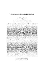 La emoción y otras emociones varias / Raúl Guerra Garrido | Biblioteca Virtual Miguel de Cervantes
