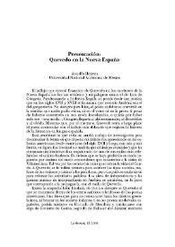 Presentación: "Quevedo en la Nueva España" / Arnulfo Herrera | Biblioteca Virtual Miguel de Cervantes