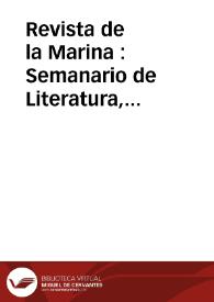 Revista de la Marina : Semanario de Literatura, Industria, Agricultura y Comercio | Biblioteca Virtual Miguel de Cervantes